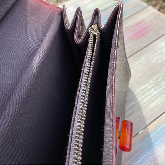 Vintage 1950’s Bobbie Jerome Brown Faux handbag with Bakelite handle and clasp - Picture 8 of 8